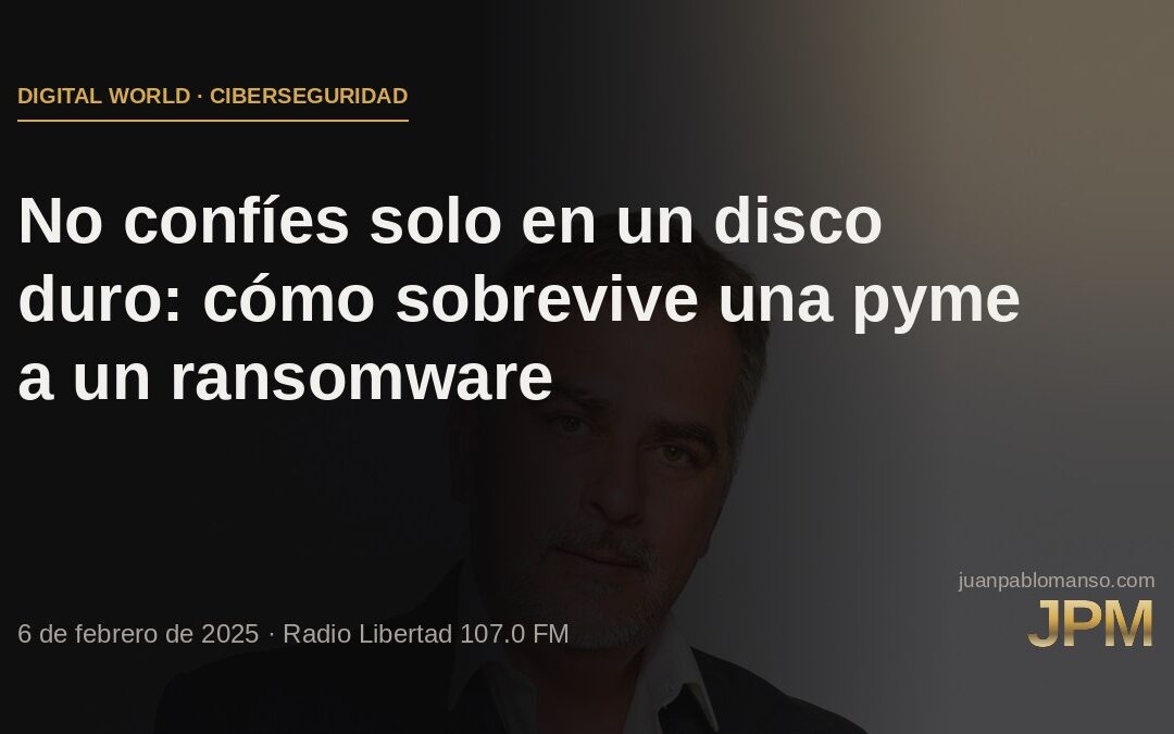 No confíes solo en un disco duro: cómo sobrevive una pyme a un ransomware